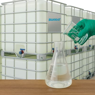 خرید عامل رنگ‌زدایی آب BWD-01 50% جامد برای فاضلاب نساجی ساخت آنلاین