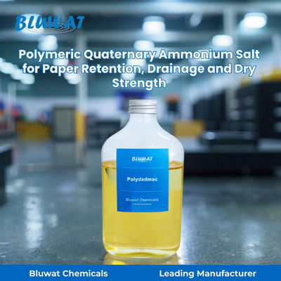 خرید Polymeric Quaternary Ammonium Salt Polydadmac for Paper Retention, Drainage and Dry Strength | Bluwat Chemicals ساخت آنلاین