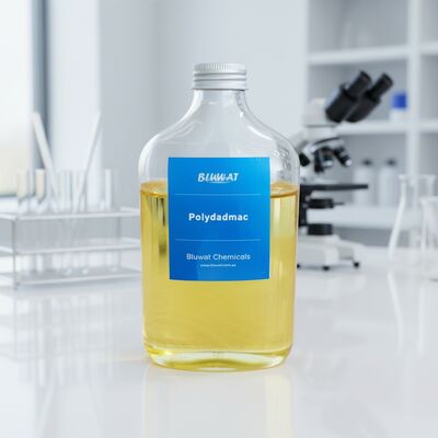 خرید PolyDADMAC DA506 پلیمری کتیونیک 50٪ جامد فوق العاده با ویسکوزیت بالا برای حذف ذرات ظریف در تصفیه آب ساخت آنلاین