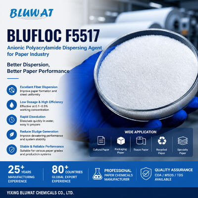 خرید BLUFLOC F5517 Anionic Polyacrylamide Dispersing Agent for Paper Industry ساخت آنلاین