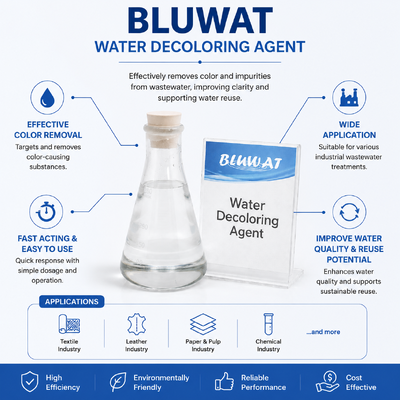خرید BWD-01 عامل رنگ آمیزی آب برای آب های صنعتی با رنگ بالا با 50-99٪ حذف رنگ و 50-80٪ کاهش COD ساخت آنلاین