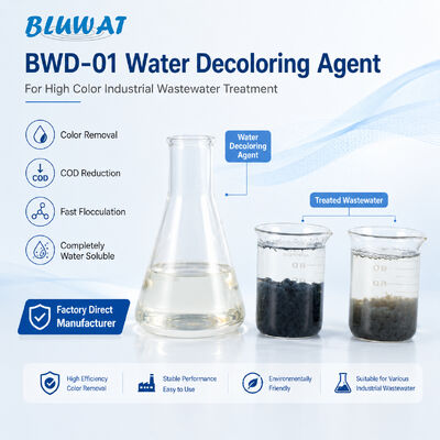 خرید BWD-01 ماده رنگ آمیزی آب CAS 55295-98-2 برای تصفیه فاضلاب صنعتی با رنگ بالا با 50٪ محتوای جامد ساخت آنلاین