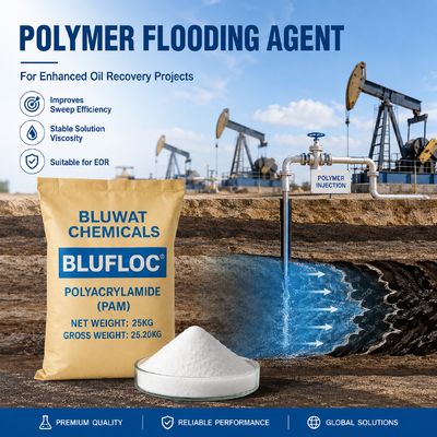 خرید BLUFLOC HA7525 PAM آنیونیک 20 تا 100 میش برای کنترل از دست دادن مایعات گل حفاری در کاربردهای میدان نفت ساخت آنلاین