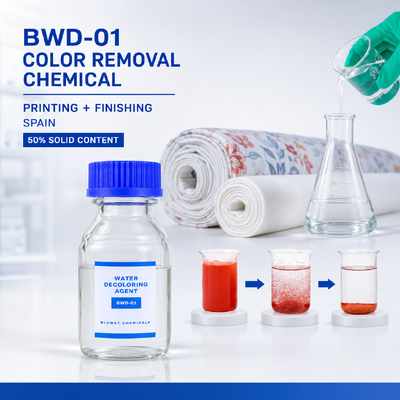 خرید BWD-01 50% ماده شیمیایی حذف رنگ برای پساب چاپ و تکمیل نساجی در اسپانیا ساخت آنلاین