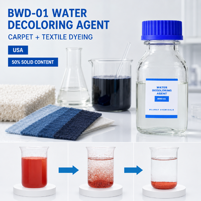 خرید عامل رنگ‌بردار آب BWD-01 با 50% ماده جامد برای تصفیه فاضلاب نساجی با استفاده از پلیمر کاتیونی ساخت آنلاین