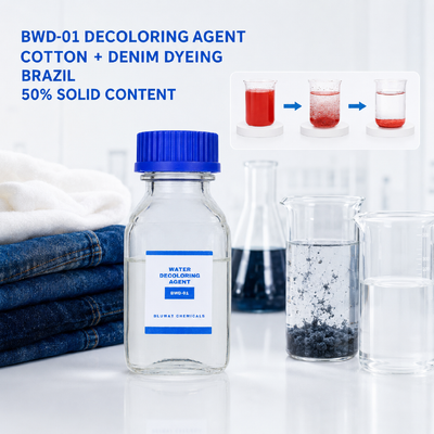 خرید BWD-01 ماده ی رنگ زدایی برای آب های فاضلاب رنگ آمیزی پنبه و جین در برزیل ساخت آنلاین