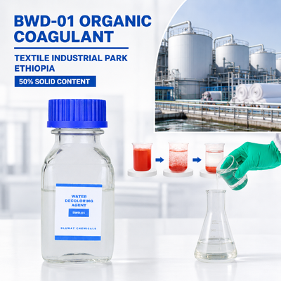 خرید BWD-01 کوگولنت آلی برای پارک صنعتی نساجی رنگ آمیزی فاضلاب در اتیوپی ساخت آنلاین