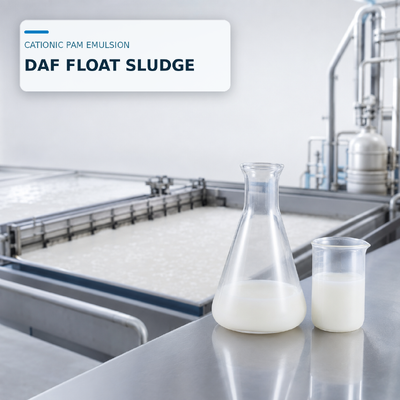 خرید امولسیون کتیونیک پلی آکریلامید برای تخلیه آب از مدفوع شناور DAF ساخت آنلاین