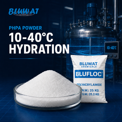 خرید PHPA پودر هیدراتاسیون در آب شیرین‌کن 10-40 درجه سانتی‌گراد ساخت آنلاین