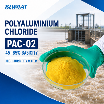 خرید 45-85% Basicity Yellow Powder PAC-02 Polyaluminium Chloride for High-Turbidity Water Treatment ساخت آنلاین