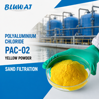 خرید 30% Min. Al2O3 Yellow Powder PAC-02 Polyaluminium Chloride for Sand Filtration ساخت آنلاین
