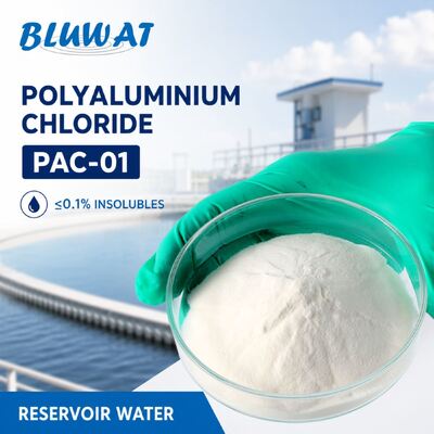 خرید حداکثر 0.1% مواد نامحلول کیسه 25 کیلوگرمی PAC-01 پلی‌آلومینیوم کلراید برای شفاف‌سازی آب مخازن ساخت آنلاین
