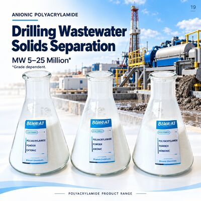 خرید Anionic Polyacrylamide APAM 5-25 Million MW 89% Min Solid for Drilling Wastewater Solids Separation CAS 9003-05-8 ISO 9001 Manufacturer 25kg PE Bag ساخت آنلاین