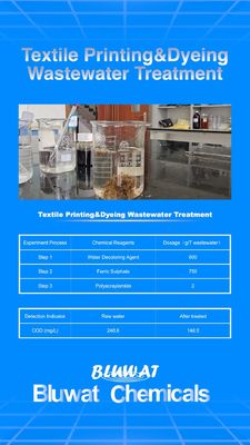 خرید نساجی پردازش Bluwat سولفات آهن پساب تصفیه فاضلاب ساخت آنلاین