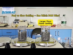 فلوکولانت PAM: کدام یک سریع تر گل را جمع می کند؟