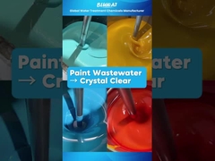 تصفیه پساب رنگ | نمایش آب زلال با منعقدکننده ها و PAM #shorts #تصفیه_فاضلاب